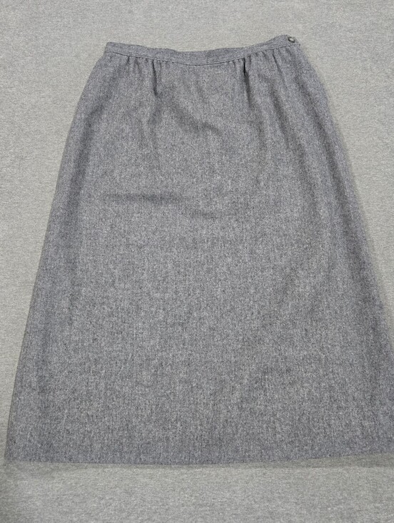 Pendleton Dresses & Skirts - Vintage Pendleton Women Skirt Grey Midi Pencil 100% Wool Made in USA Large